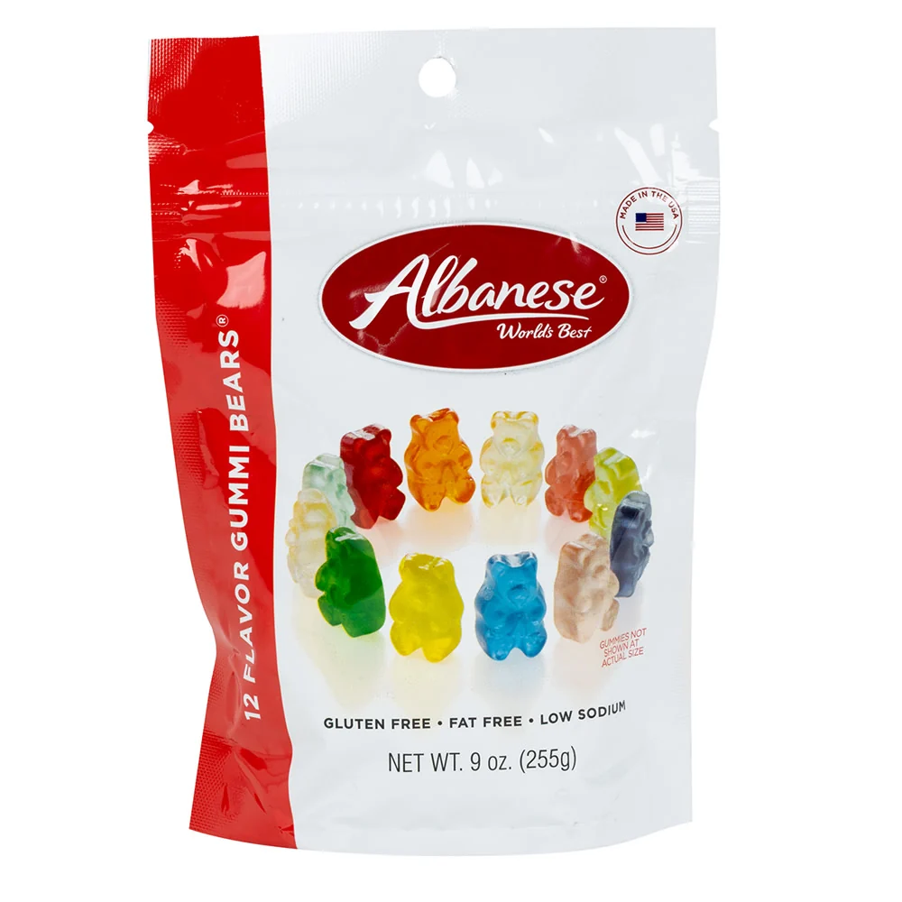 Albanese 12 Flavor Gummi Bears Pouches - 6ct