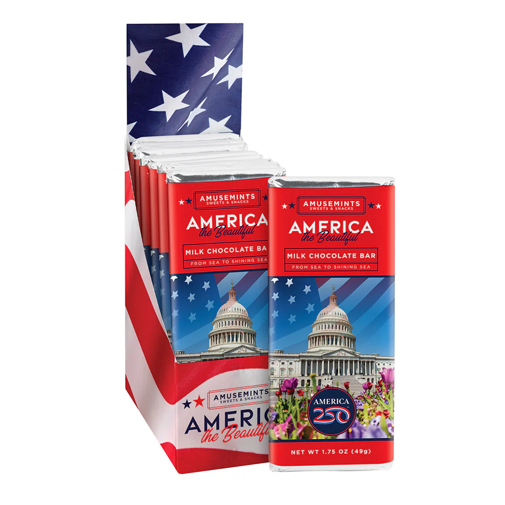 America 250 Milk Chocolate Bar 1.75oz - 12ct