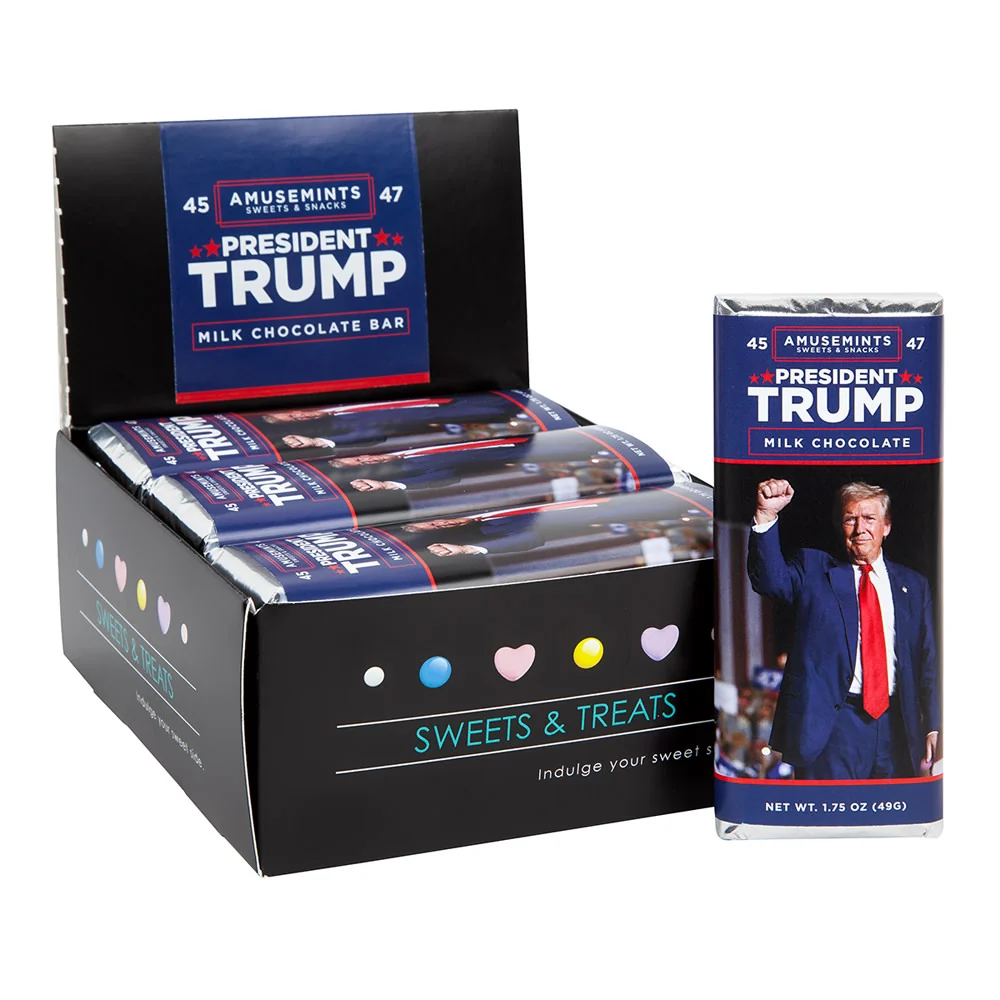 Amusemints President Trump Milk Chocolate Bars - 24ct