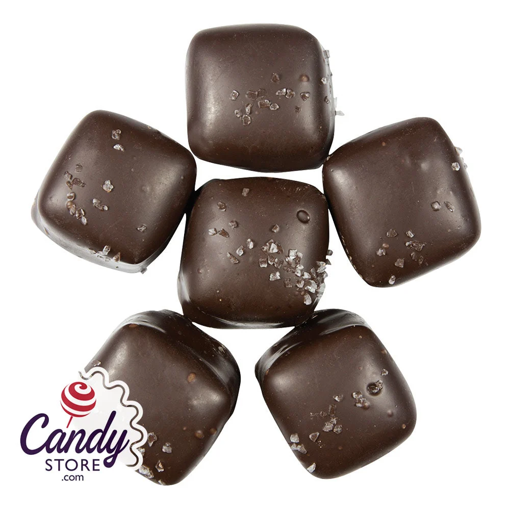 Asher's Dark Chocolate With Sea Salt Vanilla Caramels - 6lb