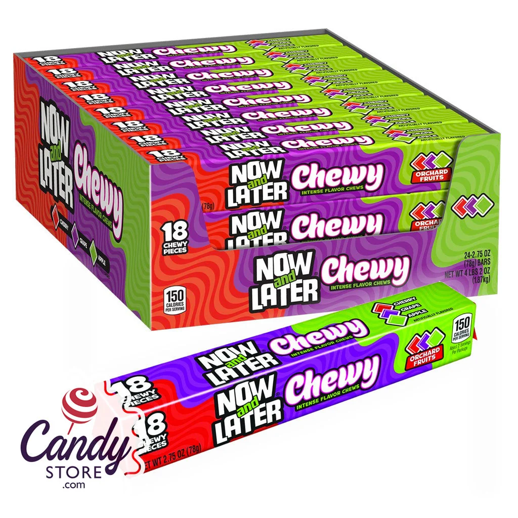 Now & Later Chewy Bars Assorted - 24ct