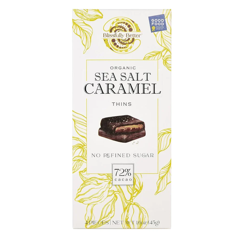 Blissfully Better Sea Salt Caramel Thins - 10ct