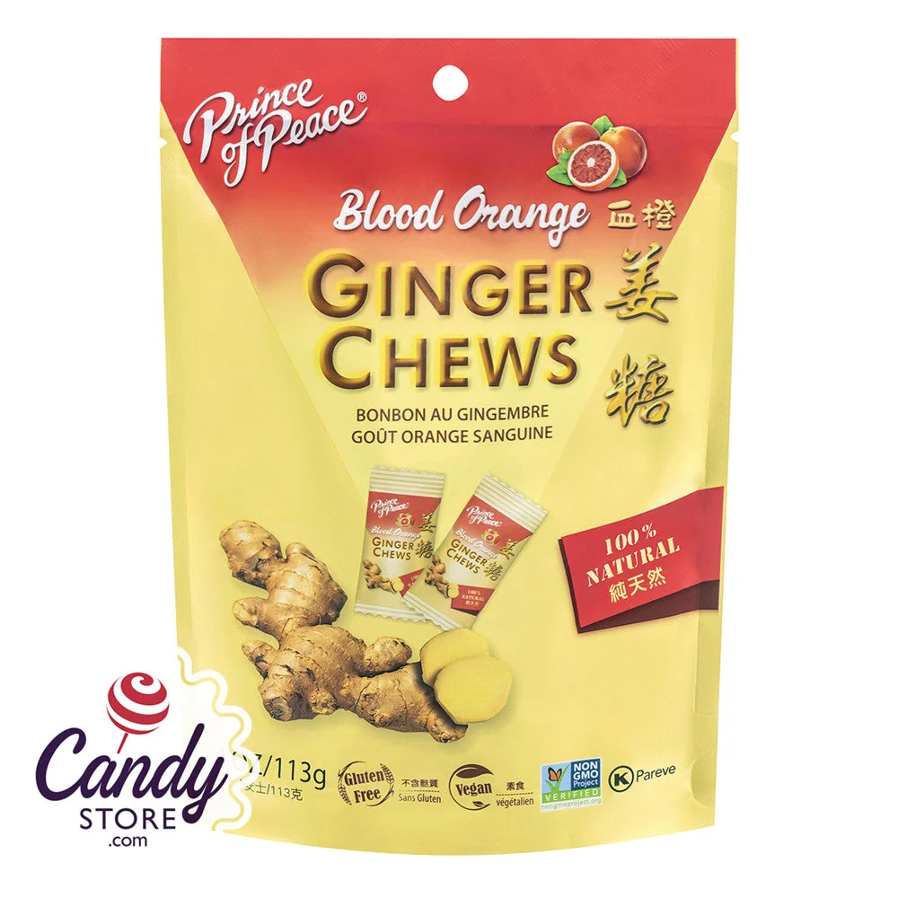 Blood Orange Ginger Prince Of Peace Chews - 12ct Pouches