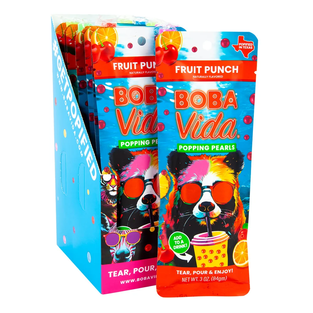 Bobavida Popping Boba Fruit Punch - 10ct