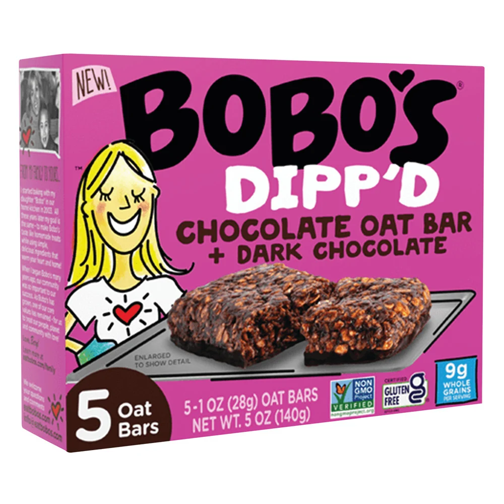 Bobo's Dipp'd Chocolate Oat Bar & Dark Chocolate Bars - 6ct
