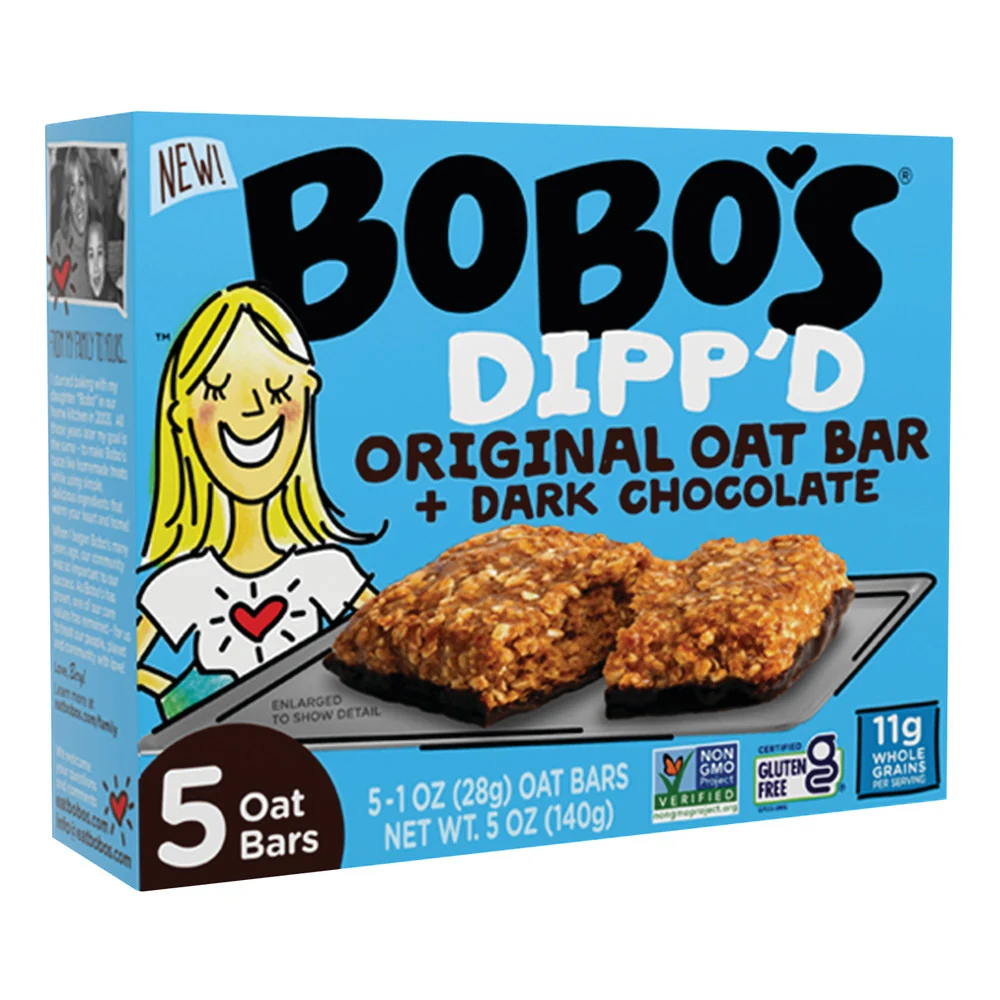 Bobo's Dipp'd Original Oat Bar & Dark Chocolate Bars - 6ct