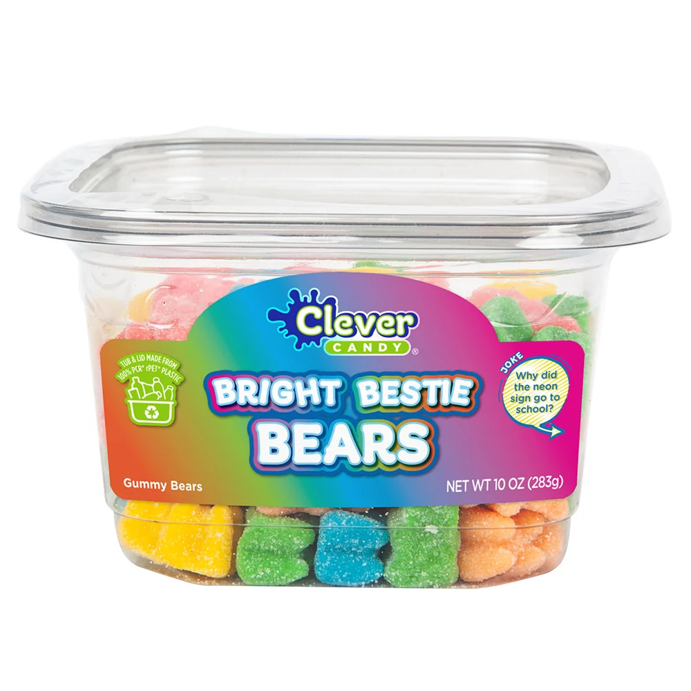 Bright Bestie Bears Neon Bears Tubs - 12ct