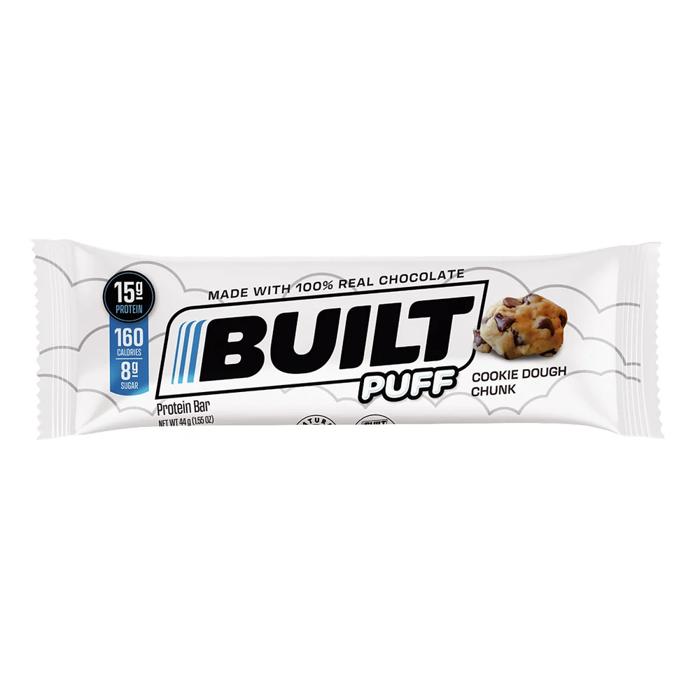 Built Puff Protein Bar Cookie Dough Chunk Bars - 12ct
