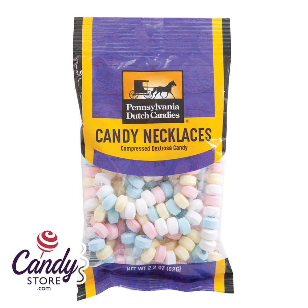 Candy Necklaces Peg Bags - 12ct