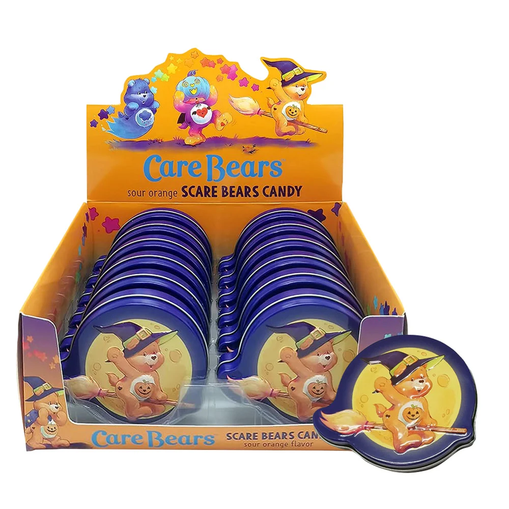 Care Bears Scare Bear Sour Orange Candy Tin - 12ct