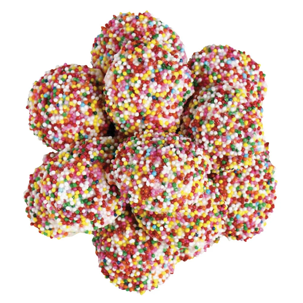 Bulk Chocolate Nonpareils w Seeds Rainbow & White - 10lb - Image 3