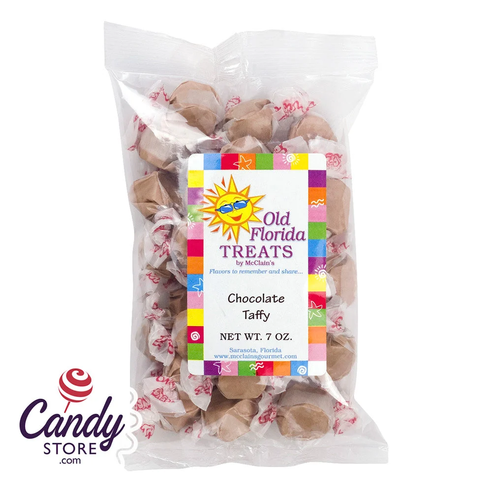 Chocolate Old Florida Treats Taffy - 12ct Bags