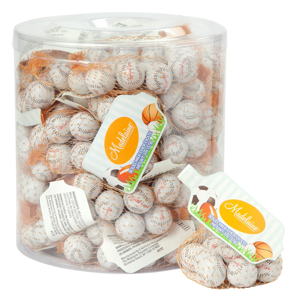 Chocolate Sports Balls Mesh Bags Madelaine - 24ct - Image 15