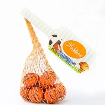 Chocolate Sports Balls Mesh Bags Madelaine - 24ct - Image 2