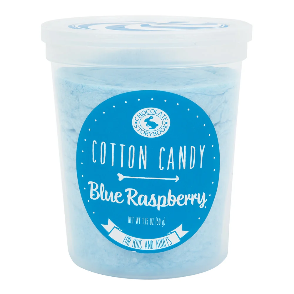 Chocolate Storybook Blue Raspberry Cotton Candy Tubs - 12ct