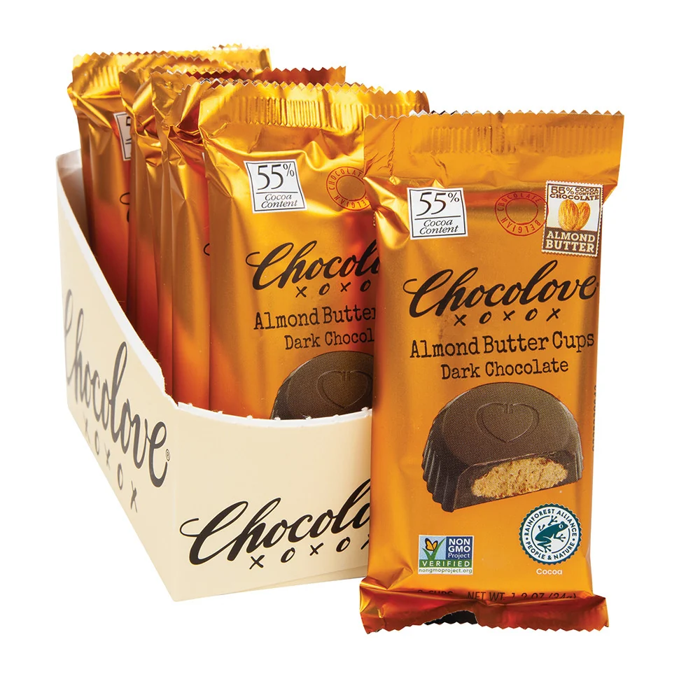 Chocolove Almond Butter Cups Dark Chocolate - 10ct