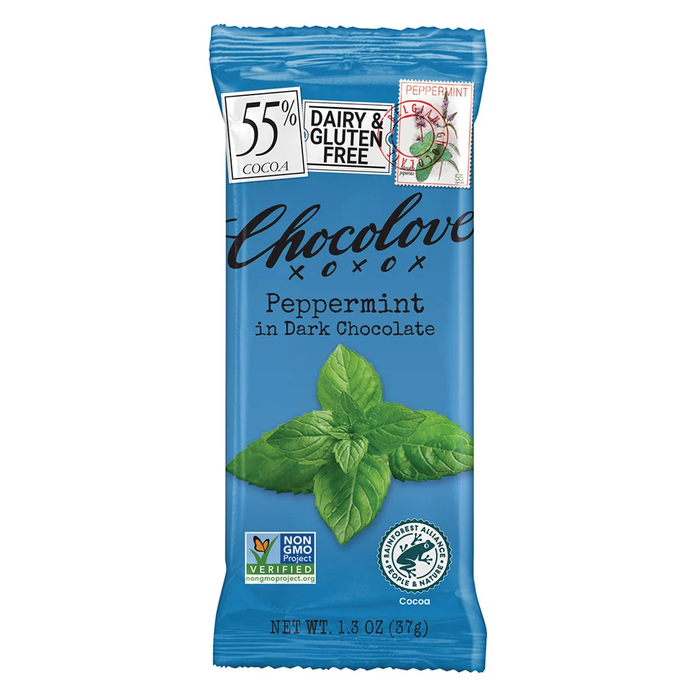 Chocolove Peppermint in Dark Chocolate - 12ct