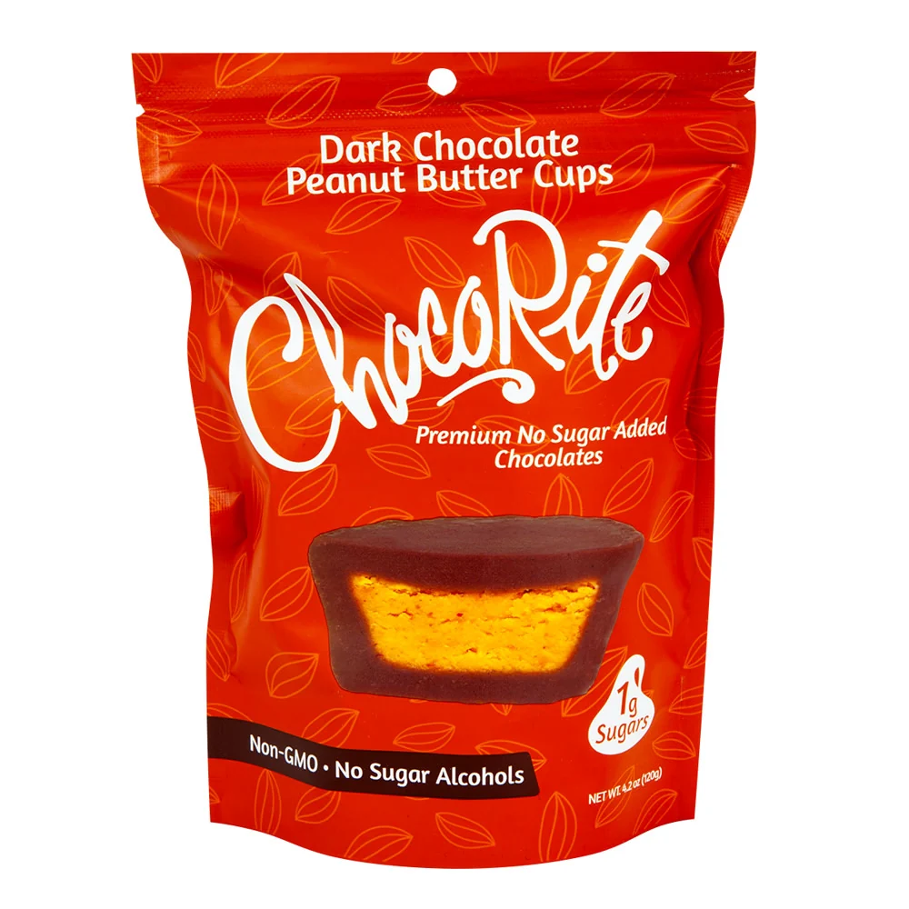 Chocorite Dark Chocolate Peanut Butter Cups Bags - 6ct