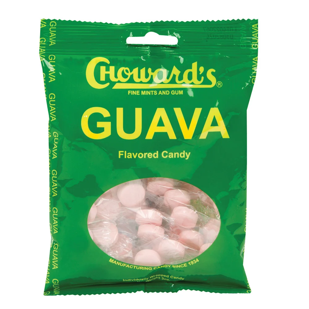 Choward's Guava Candy Peg Bags - 12ct