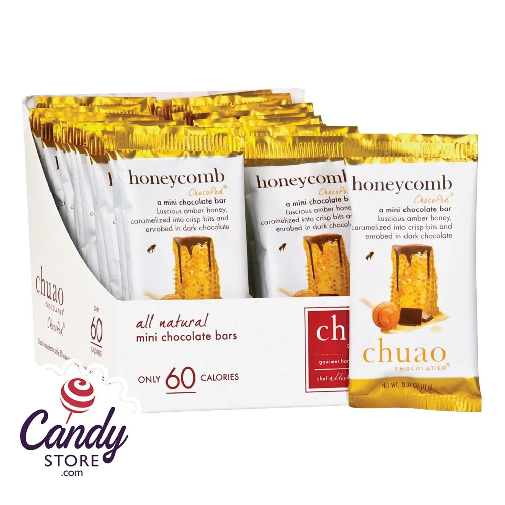 Chuao Dark Chocolate Honeycomb Mini Bars - 24ct