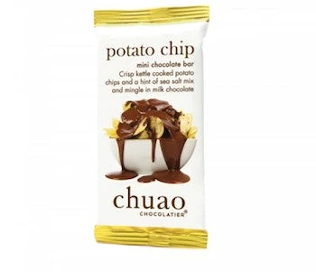 Mini Chuao Milk Chocolate Potato Chip Bars - 24ct - Image 2