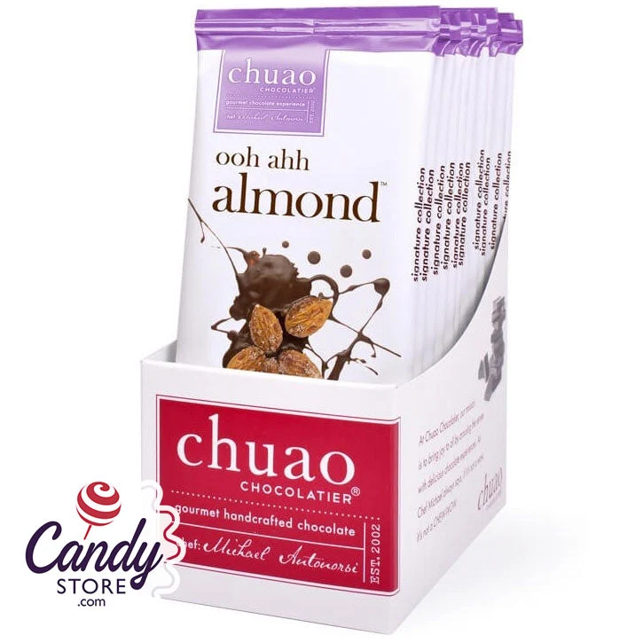 Chuao Ooh Ahh! Almond Dark Chocolate Bars - 10ct - Image 4