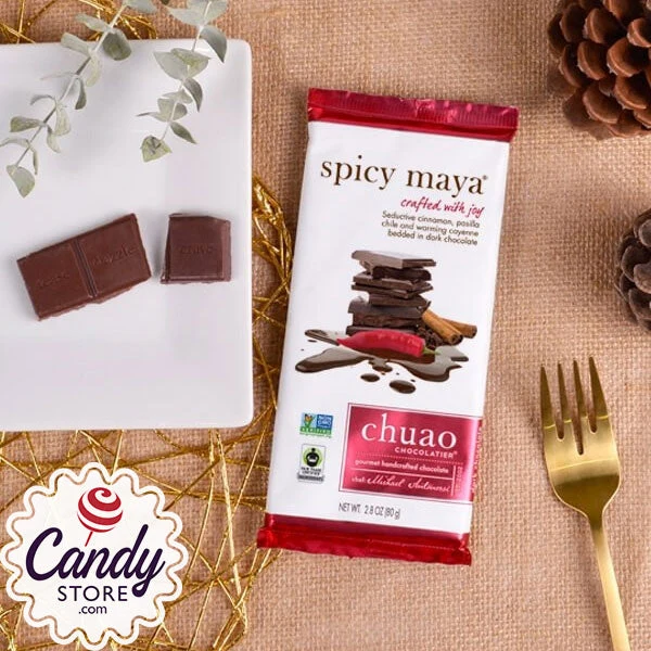 Chuao Spicy Maya Dark Chocolate Bars - 12ct - Image 3