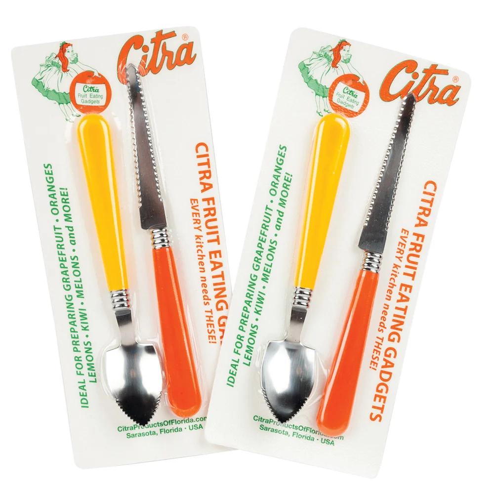 Citra Products of Florida Grapefruit Spoon and Knife 2 Piece Set - 12ct