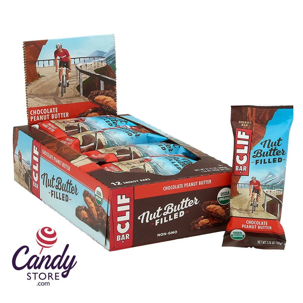Clif Bars Nut Butter Filled Chocolate Peanut Butter 1.76oz - 12ct