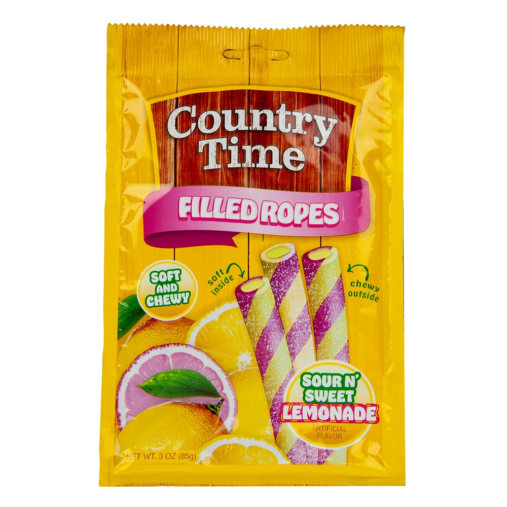 Country Time Sweet n’ Sour Lemonade Filled Ropes Peg Bags - 12ct
