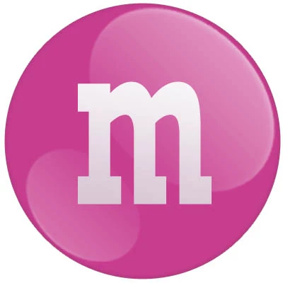 Dark Pink M&Ms Candy - 10lb - Image 2