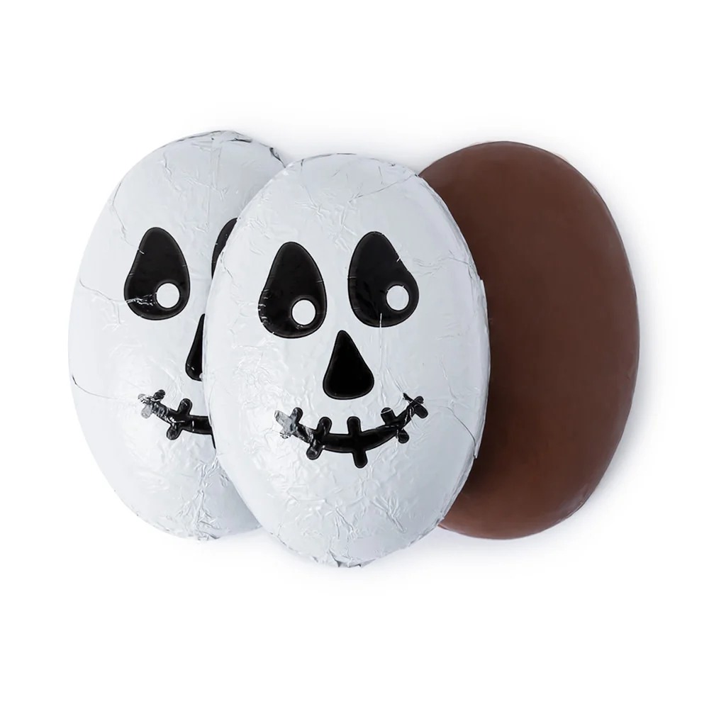 Double Crisp Foiled Chocolate Skulls - 12lb