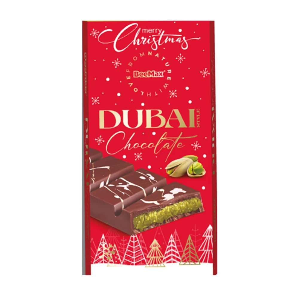 Dubai Milk Chocolate Christmas Bar - 6ct