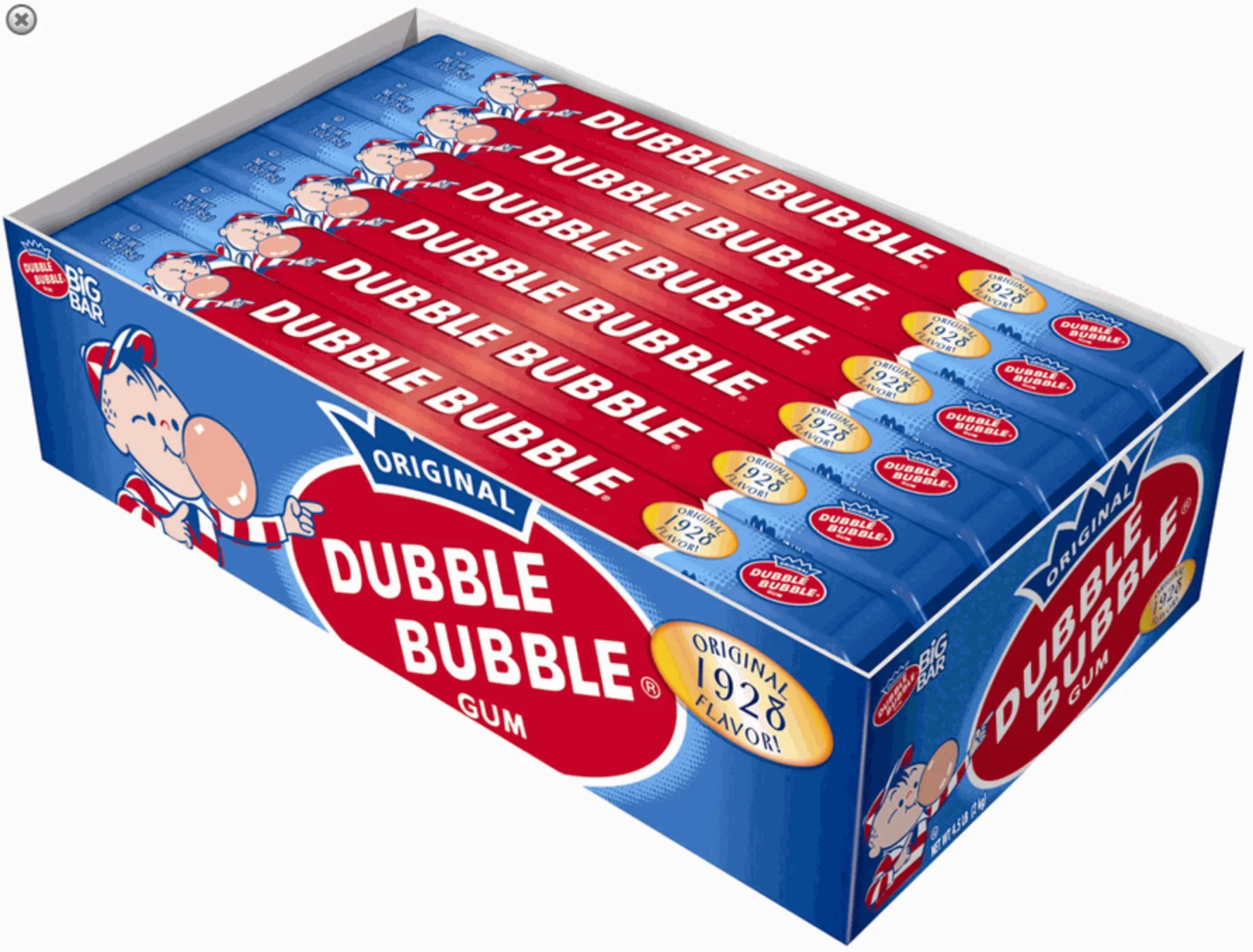 Dubble Bubble Big Bars Original Flavor - 24ct - Image 2