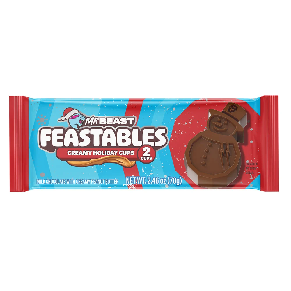 Feastables Holiday Cup Peanut Butter 30ct