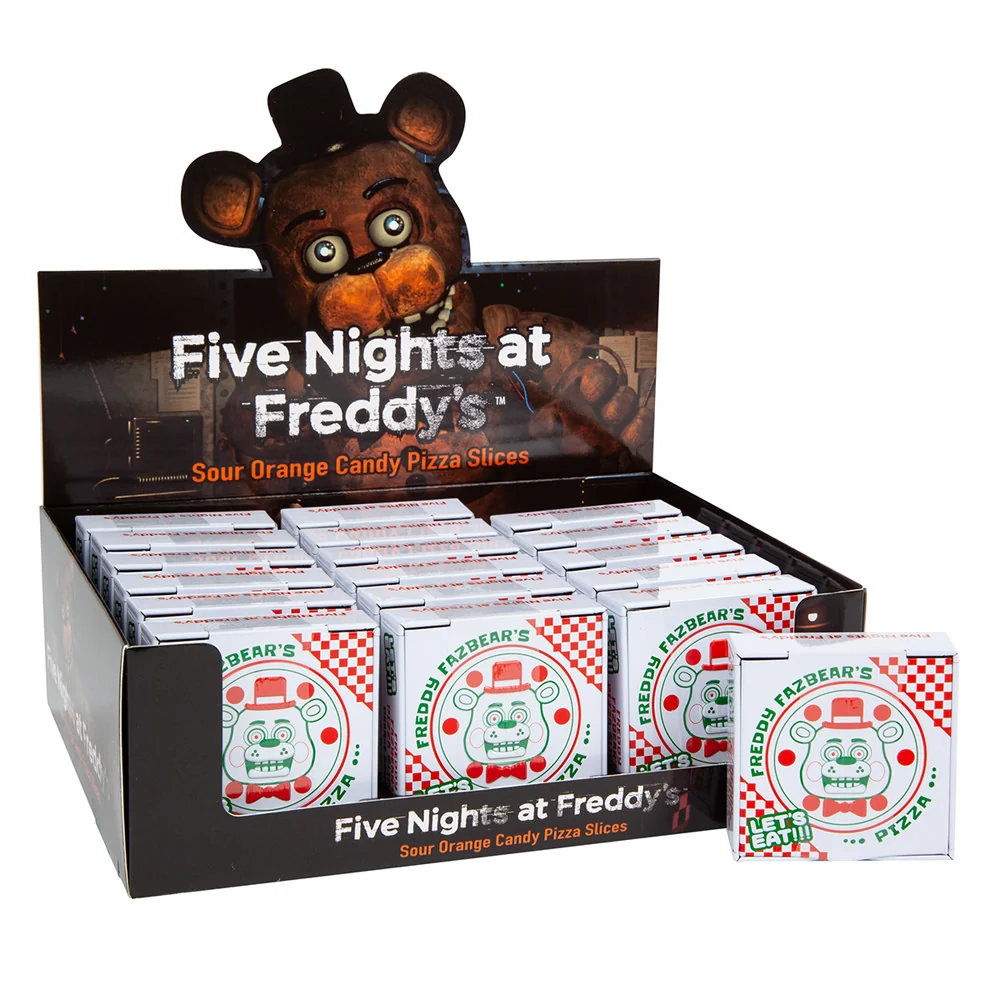Five Nights at Freddy’s Sour Orange Candy Pizza Slices Tins - 18ct