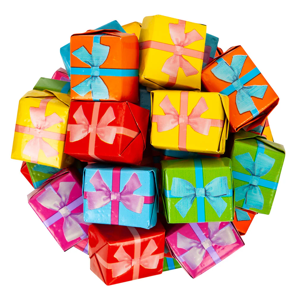 Madelaine Everyday Foiled Milk Chocolate Presents - 10lb Bulk