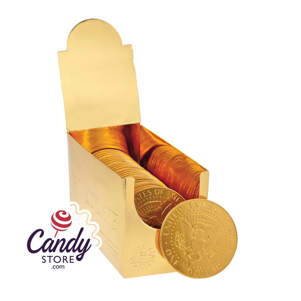 Fort Knox US Dollar Milk Chocolate Medallion - 30ct