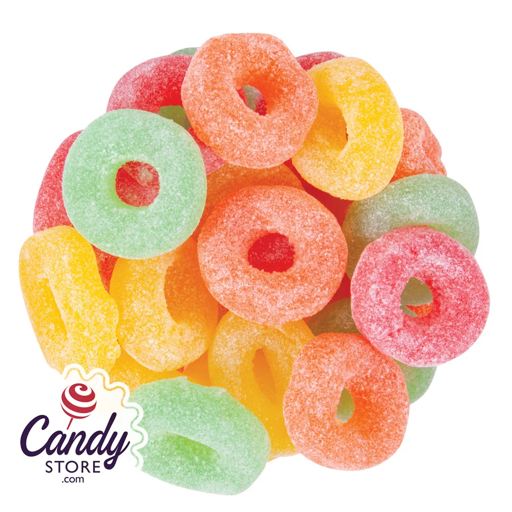 Fruit Jelly Rings Assorted Candy - 15lb Bulk