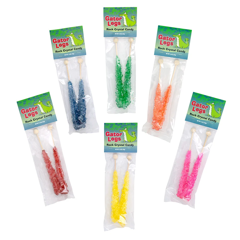 Gator Legs Assorted Rock Candy Flavors - 48ct
