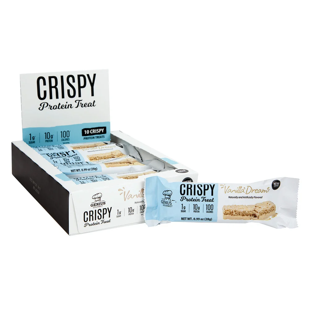 Genius Gourmet Protein Bar Vanilla Dream Bars - 10ct