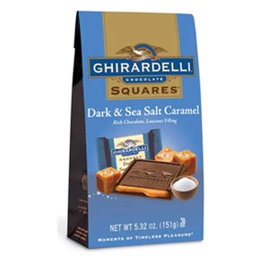 Ghirardelli Dark and Sea Salt Caramel Squares Bags - 6ct - Image 2