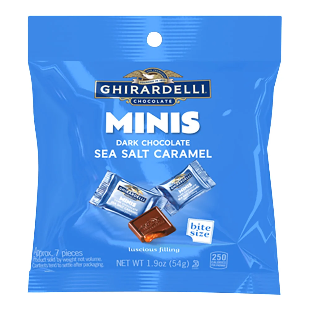Ghirardelli Dark Chocolate Sea Salt Caramel Minis - 12ct