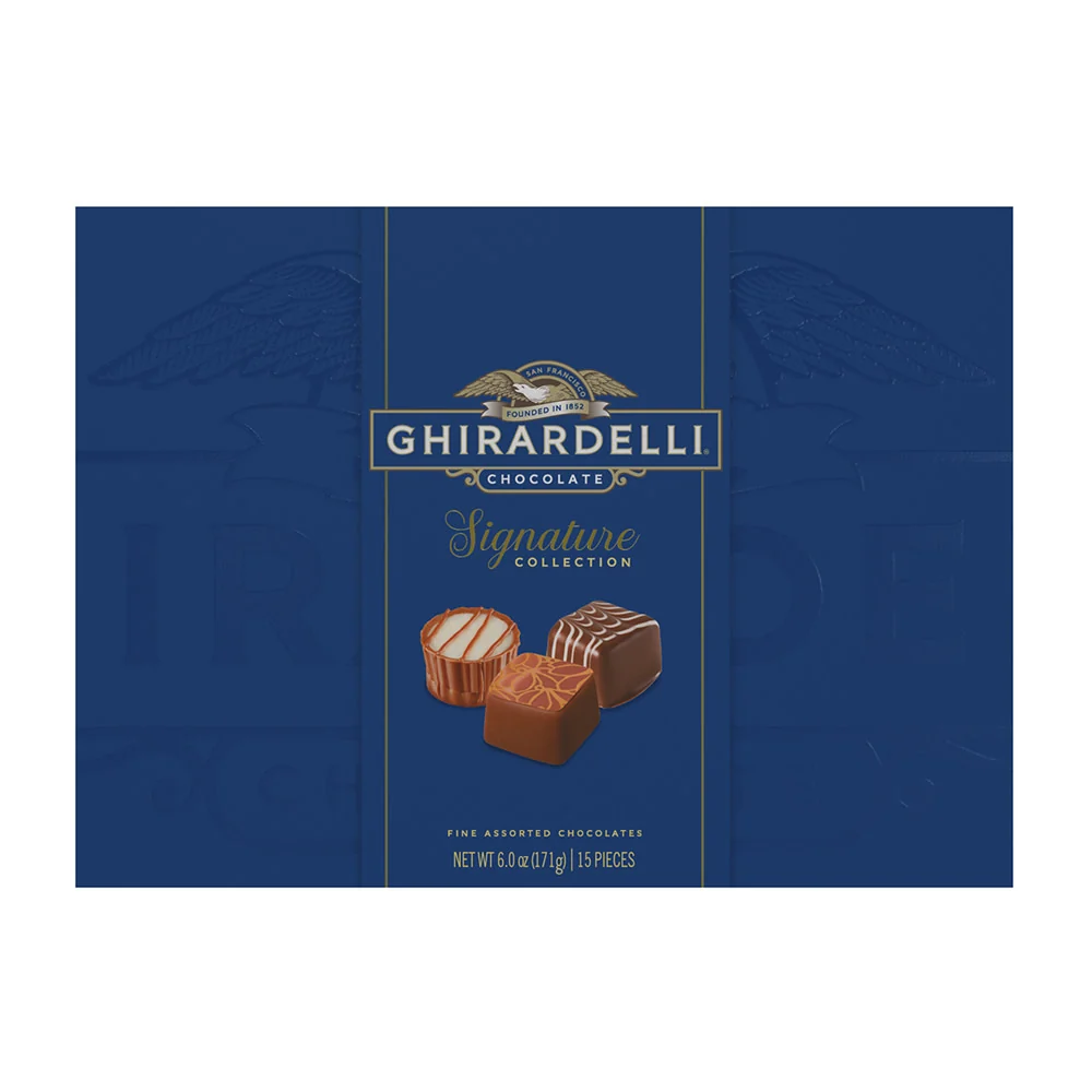 Ghirardelli Signature Collection Pralines Blue Gift Box - 6ct