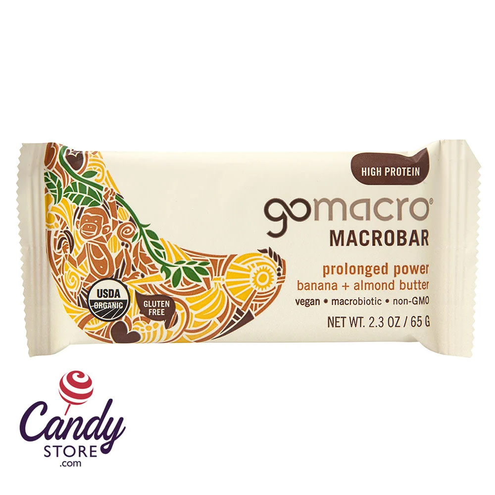 Go Macro Banana & Almond Butter 2oz Bar - 12ct