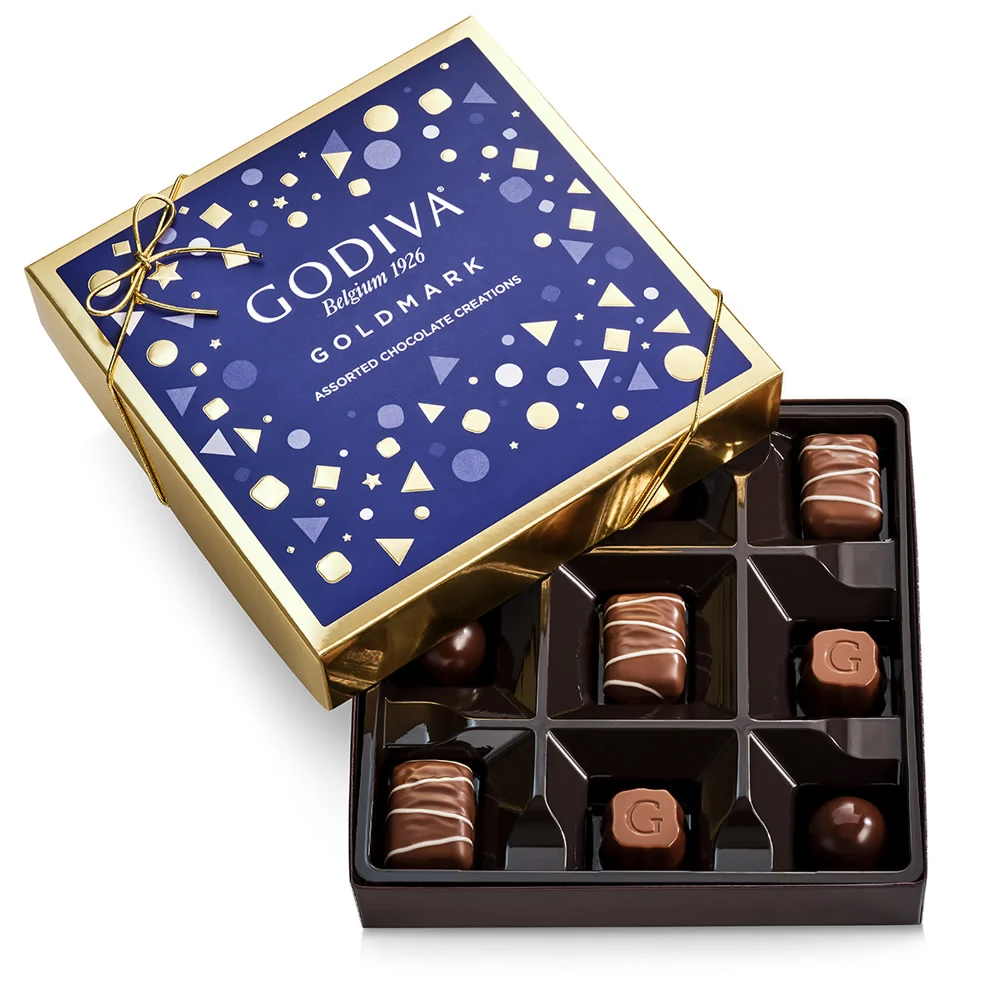 Godiva Goldmark 9 Piece Choc Gift Box - 6ct