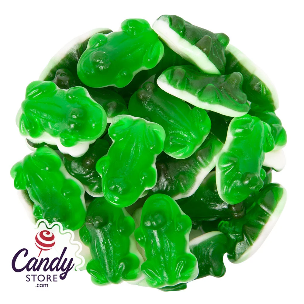 Green Gummi Frogs Tutti Frutti - 6.6lb Bulk