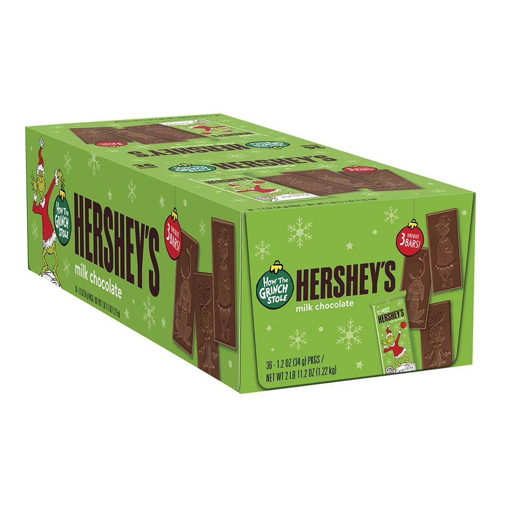 The Grinch Hershey's Milk Chocolate Bar - 36ct