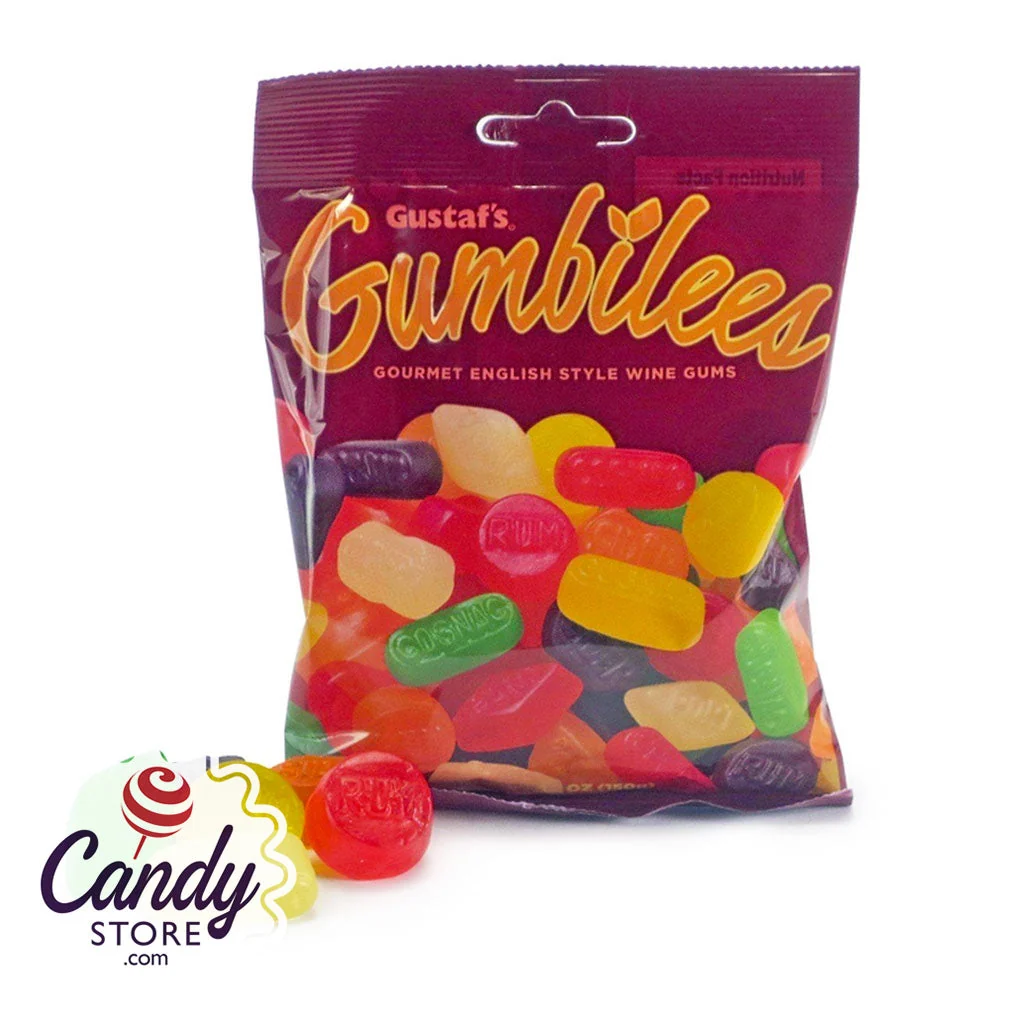 Gumbilees Gourmet Wine Gums Bags - 12ct
