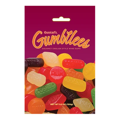 Gumbilees Gourmet Wine Gums Bags - 12ct - Image 2